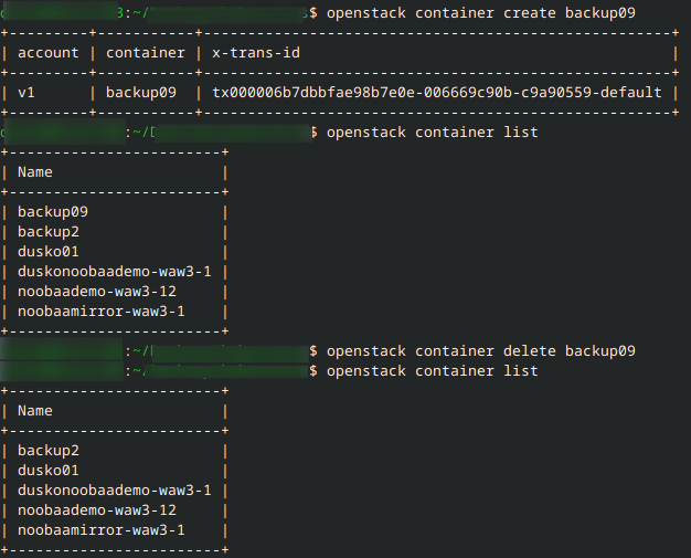 How to access object storage using OpenStack CLI on ESA HPC — ESA HPC 0 ...